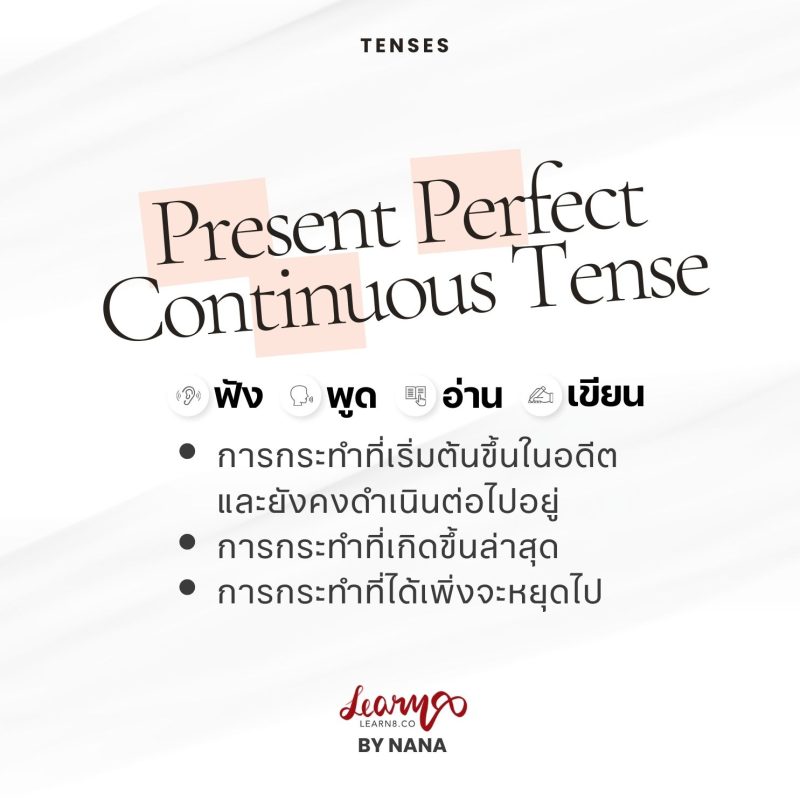 Present Perfect Continuous Tense